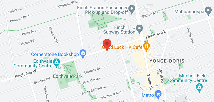 map of 51 FINCH AVE W